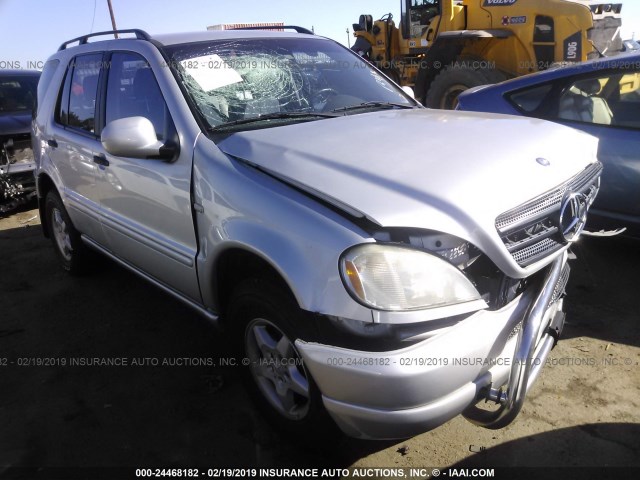 4JGAB54E11A254681 - 2001 MERCEDES-BENZ ML 320 SILVER photo 1