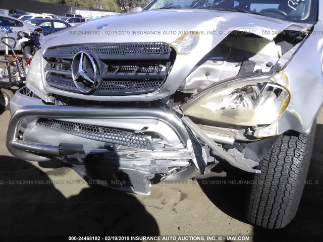 4JGAB54E11A254681 - 2001 MERCEDES-BENZ ML 320 SILVER photo 6