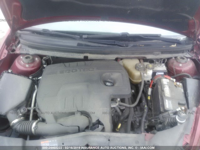 1G1ZC5E03CF293777 - 2012 CHEVROLET MALIBU 1LT 红色 照片 10