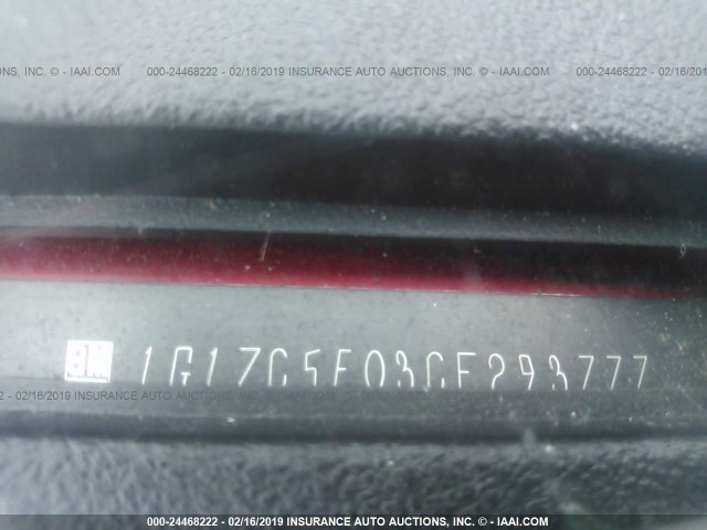 1G1ZC5E03CF293777 - 2012 CHEVROLET MALIBU 1LT 红色 照片 9