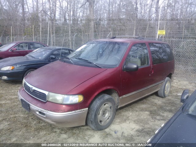 4M2DV1117VDJ31338 - 1997 MERCURY VILLAGER RED photo 2