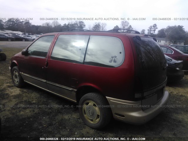 4M2DV1117VDJ31338 - 1997 MERCURY VILLAGER RED photo 3