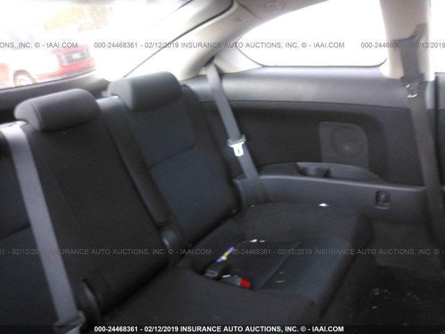 JTKDE167650062953 - 2005 TOYOTA SCION TC შავი ფოტო 8