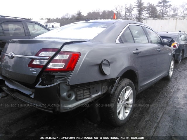 1FAHP2H8XDG205767 - 2013 FORD TAURUS SEL GRAY photo 4