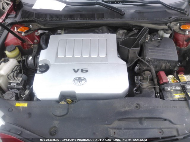 4T1BK3EK4AU609239 - 2010 TOYOTA CAMRY SE/LE/XLE 红色 照片 10