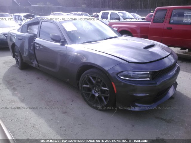 2C3CDXCT7JH203209 - 2018 DODGE CHARGER R/T GRAY photo 1