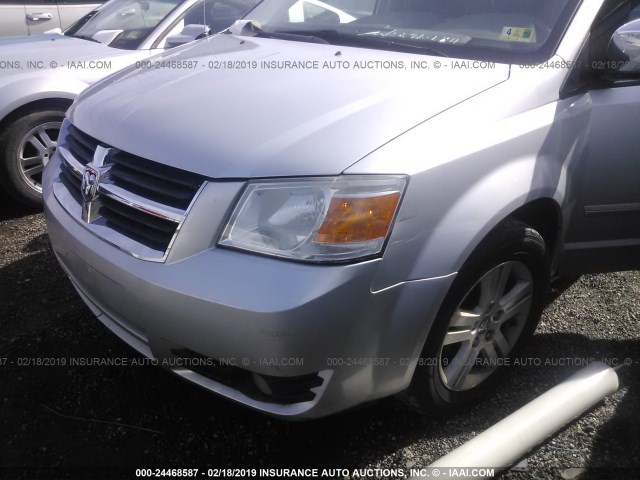 2D8HN54X38R126719 - 2008 DODGE GRAND CARAVAN SXT SILVER photo 6