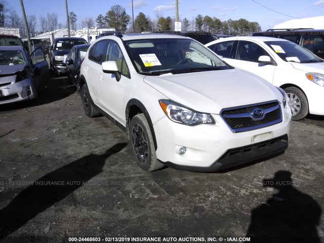 JF2GPAVC0D2878283 - 2013 SUBARU XV CROSSTREK 2.0 PREMIUM WHITE photo 1