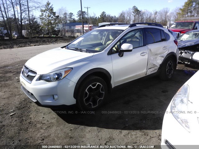 JF2GPAVC0D2878283 - 2013 SUBARU XV CROSSTREK 2.0 PREMIUM WHITE photo 2