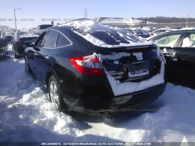 5J6TF2H52AL000700 - 2010 HONDA ACCORD CROSSTOUR EXL BLACK photo 3