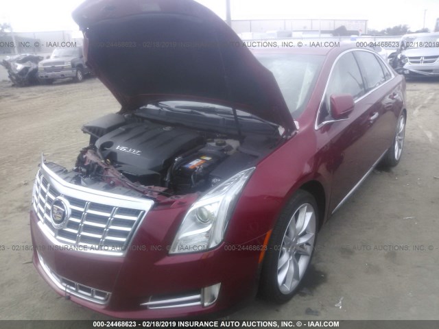 2G61S5S32D9145106 - 2013 CADILLAC XTS PREMIUM COLLECTION RED photo 2