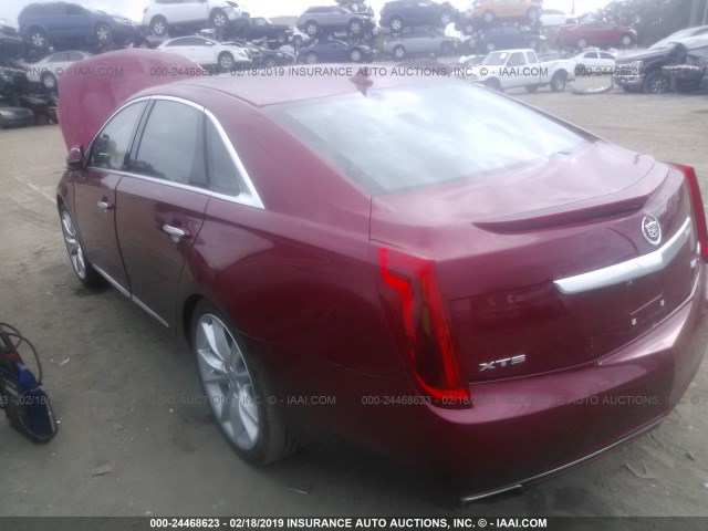 2G61S5S32D9145106 - 2013 CADILLAC XTS PREMIUM COLLECTION RED photo 3