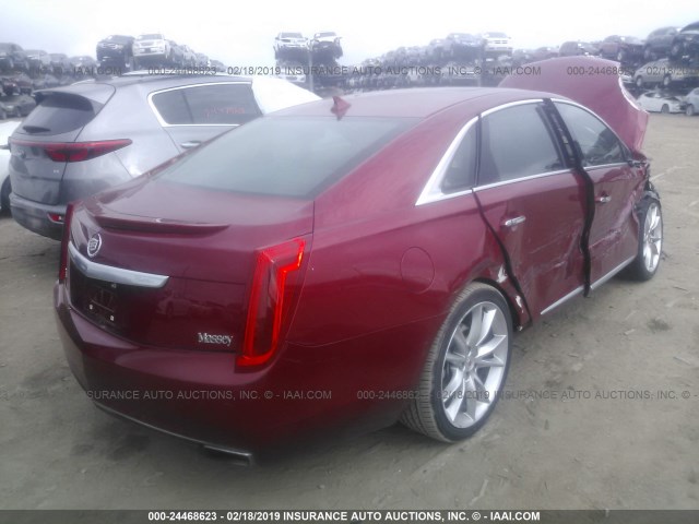 2G61S5S32D9145106 - 2013 CADILLAC XTS PREMIUM COLLECTION RED photo 4