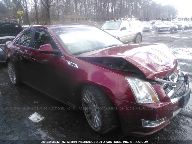 1G6DS5ED8B0101829 - 2011 CADILLAC CTS PREMIUM COLLECTION RED photo 1