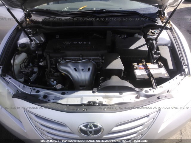 4T1BE46K19U394412 - 2009 TOYOTA CAMRY SE/LE/XLE SILVER photo 10