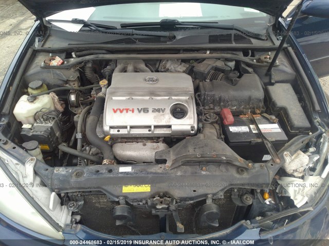 4T1BF30K65U106345 - 2005 TOYOTA CAMRY LE/XLE/SE BLUE photo 10