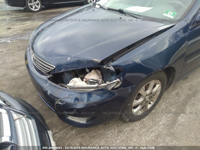 4T1BF30K65U106345 - 2005 TOYOTA CAMRY LE/XLE/SE BLUE photo 6