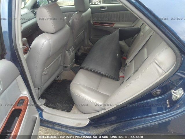 4T1BF30K65U106345 - 2005 TOYOTA CAMRY LE/XLE/SE BLUE photo 8