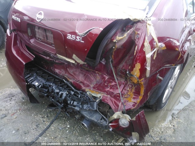 1N4BA41E44C809552 - 2004 NISSAN MAXIMA SE/SL RED photo 6