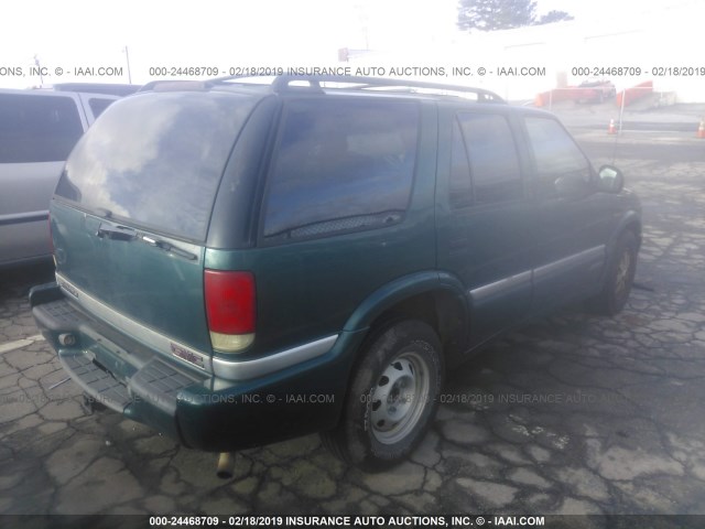 1GKDT13W0W2512986 - 1998 GMC JIMMY GREEN photo 4