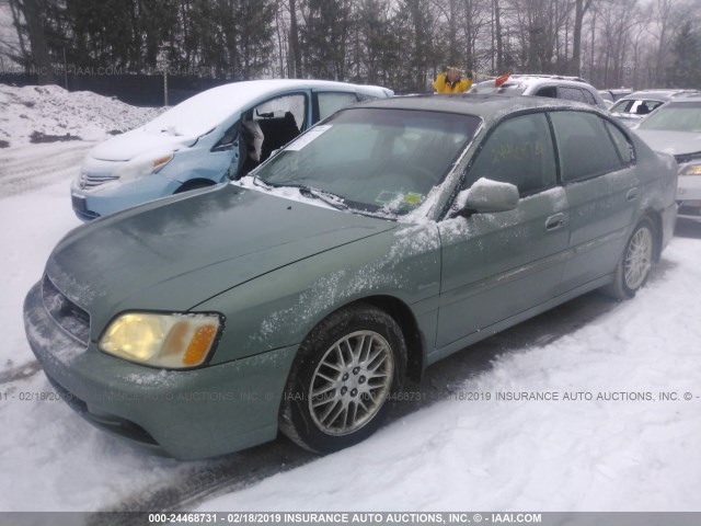 4S3BE625547203114 - 2004 SUBARU LEGACY L SPECIAL GREEN photo 2