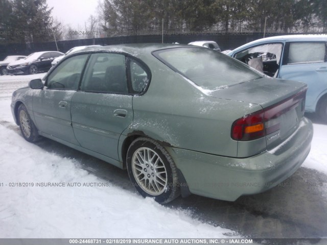 4S3BE625547203114 - 2004 SUBARU LEGACY L SPECIAL GREEN photo 3