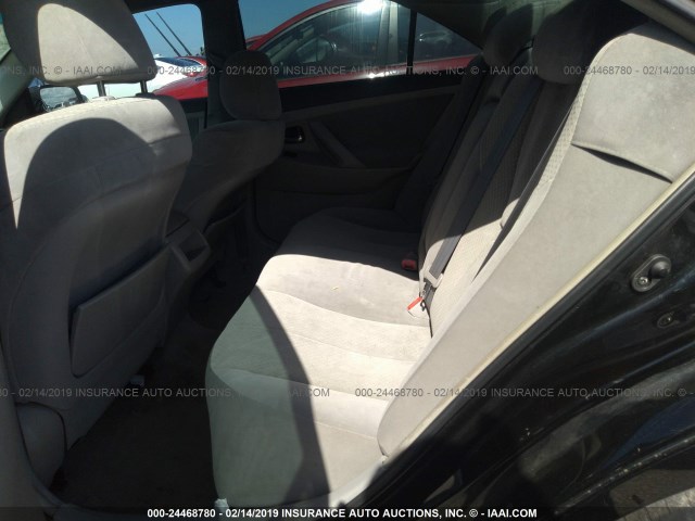 4T1BE46KX8U235225 - 2008 TOYOTA CAMRY CE/LE/XLE/SE BLACK photo 8