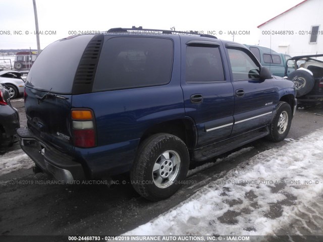 1GNEK13Z13J124428 - 2003 CHEVROLET TAHOE K1500 BLUE photo 4