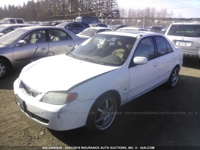JM1BJ225510461299 - 2001 MAZDA PROTEGE LX/ES თეთრი ფოტო 2