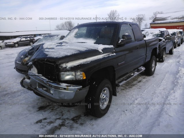 3B7KF23692M202273 - 2002 DODGE RAM 2500 BLACK photo 2