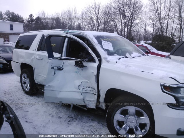 1GNSKJKC5GR126853 - 2016 CHEVROLET SUBURBAN K1500 LTZ WHITE photo 6