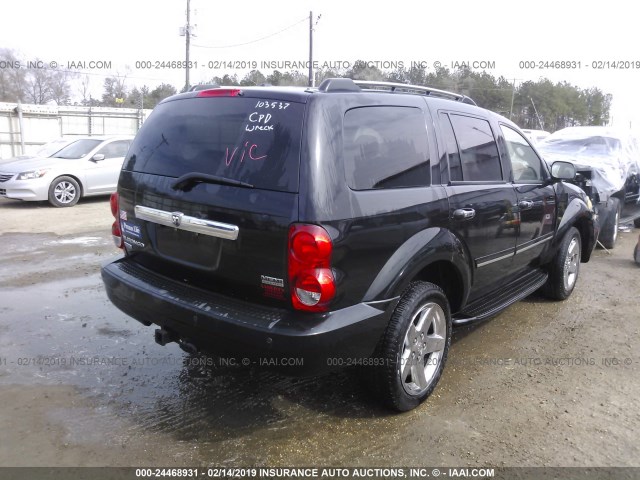 1D8HD58228F103537 - 2008 DODGE DURANGO LIMITED BLACK photo 4