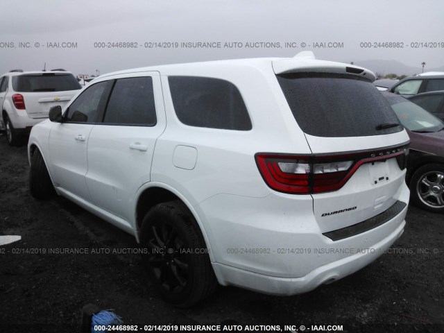 1C4RDHAG4JC186132 - 2018 DODGE DURANGO SXT WHITE photo 3