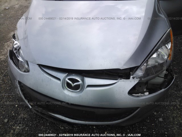 JM1DE1KY5E0184855 - 2014 MAZDA MAZDA2 SPORT GRAY photo 10