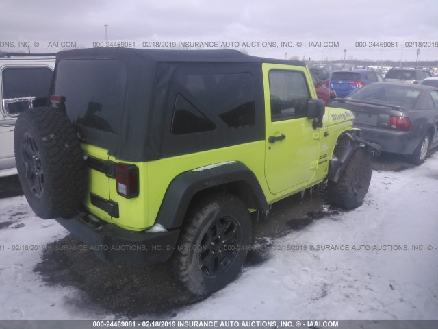 1C4AJWAG6HL504482 - 2017 JEEP WRANGLER SPORT GREEN photo 4