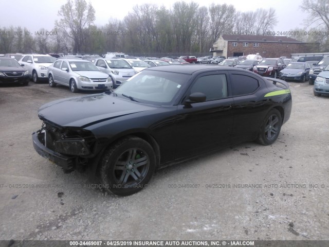 2B3KA43G76H175079 - 2006 DODGE CHARGER SE/SXT BLACK photo 2