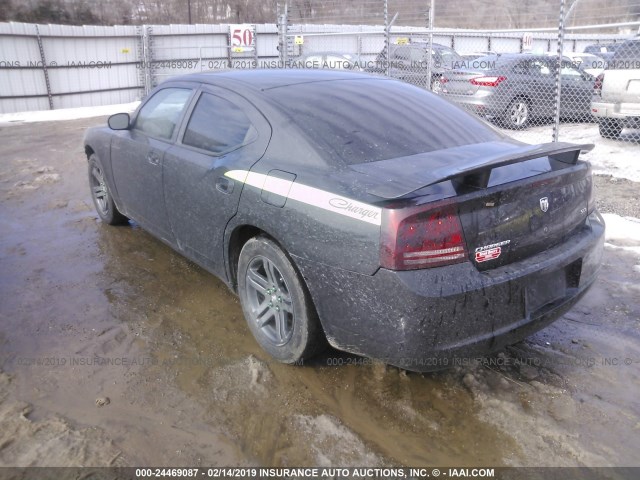 2B3KA43G76H175079 - 2006 DODGE CHARGER SE/SXT BLACK photo 3