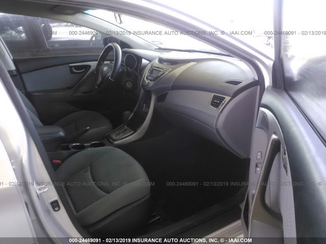 KMHDH4AE0DU540471 - 2013 HYUNDAI ELANTRA GLS/LIMITED SILVER photo 5