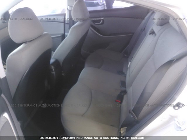 KMHDH4AE0DU540471 - 2013 HYUNDAI ELANTRA GLS/LIMITED SILVER photo 8