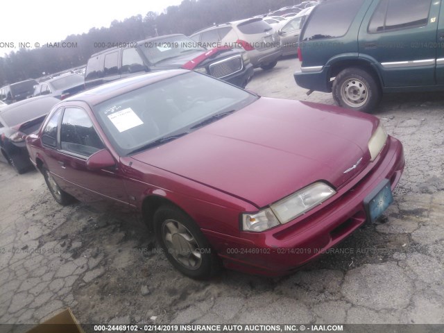 1FAPP62T6PH210334 - 1993 FORD THUNDERBIRD LX BURGUNDY photo 1