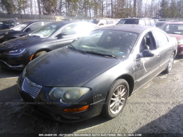 2C3HE66G04H593912 - 2004 CHRYSLER 300M GRAY photo 2