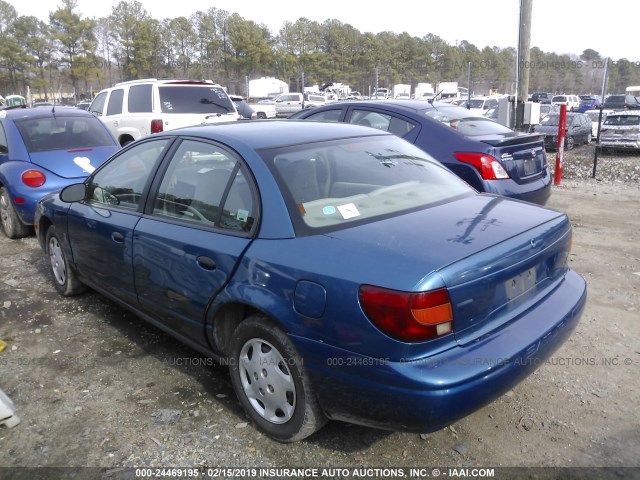 1G8ZH52872Z135114 - 2002 SATURN SL1 BLUE photo 3