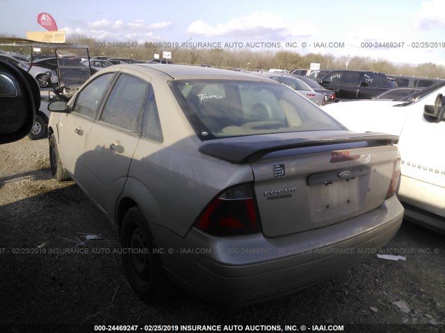 1FAFP34N87W245994 - 2007 FORD FOCUS ZX4/S/SE/SES TAN photo 3