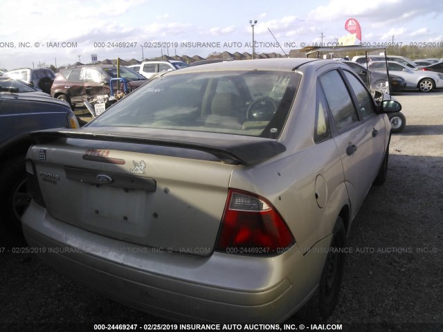 1FAFP34N87W245994 - 2007 FORD FOCUS ZX4/S/SE/SES TAN photo 4