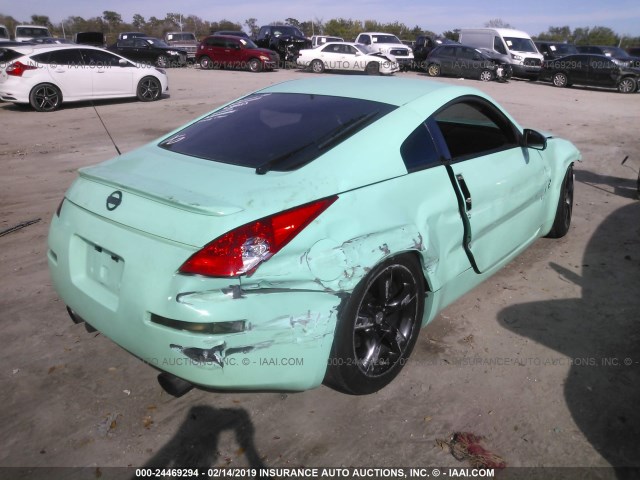 JN1AZ34D56M303031 - 2006 NISSAN 350Z COUPE GREEN photo 4