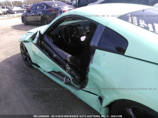 JN1AZ34D56M303031 - 2006 NISSAN 350Z COUPE GREEN photo 6