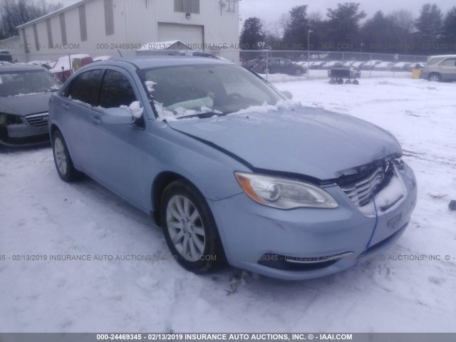 1C3CCBBB2DN570352 - 2013 CHRYSLER 200 TOURING Light Blue photo 1