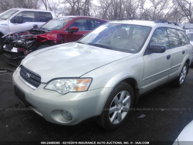 4S4BP61CX77322173 - 2007 SUBARU LEGACY OUTBACK 2.5I BEIGE photo 2