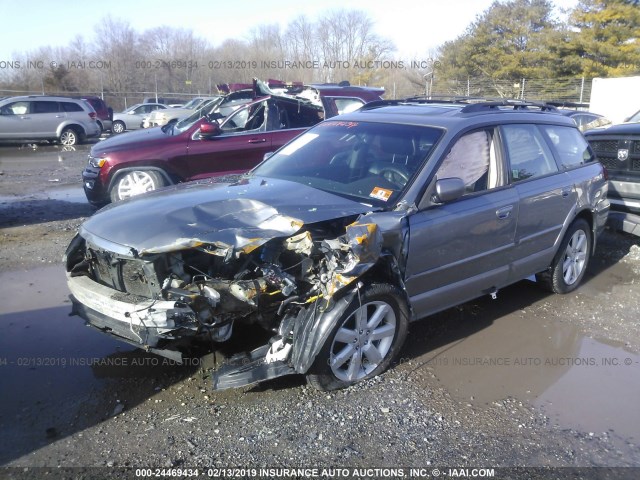 4S4BP62C287356155 - 2008 SUBARU OUTBACK 2.5I LIMITED GRAY photo 2