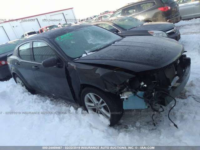 1B3BD1FGXBN523220 - 2011 DODGE AVENGER MAINSTREET BLACK photo 1